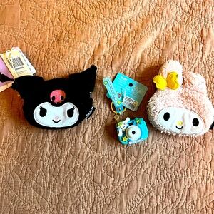 Sanrio Kuromi and My Melody Coin Purses Bundle